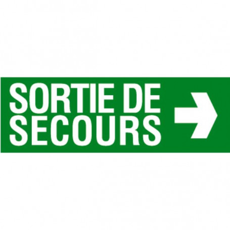 Panneau évacuation - secours