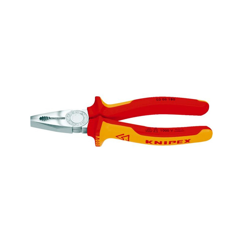 Pince Universelle Isolée 1000V FACOM 187A.18VE - 185mm, Pour électriciens Professionnels