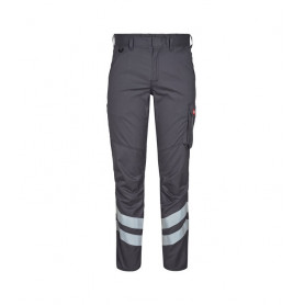 PANTALON DE SERVICE CARGO GRIS AVEC BANDE REFLECHISSANTES